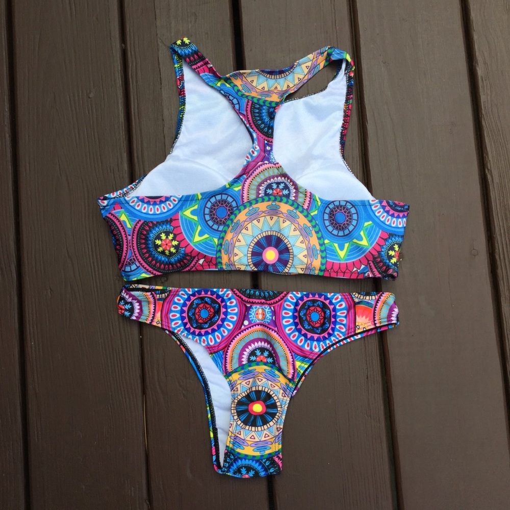 Floral Print Bikini Swimsuit Set - Picture 8 of 8